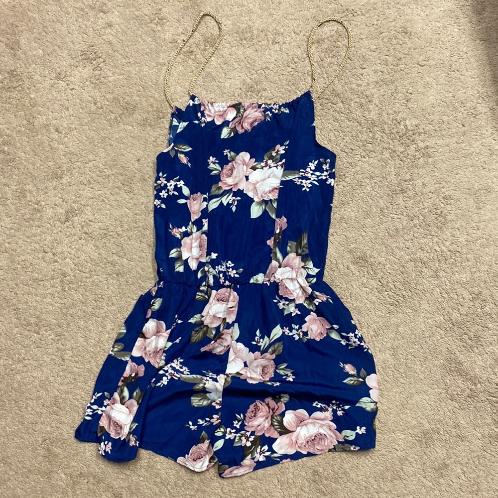 Floral Romper with Pockets